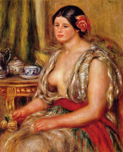 Young Woman Seated in an Oriental Costume, 1905 - Auguste Renoir