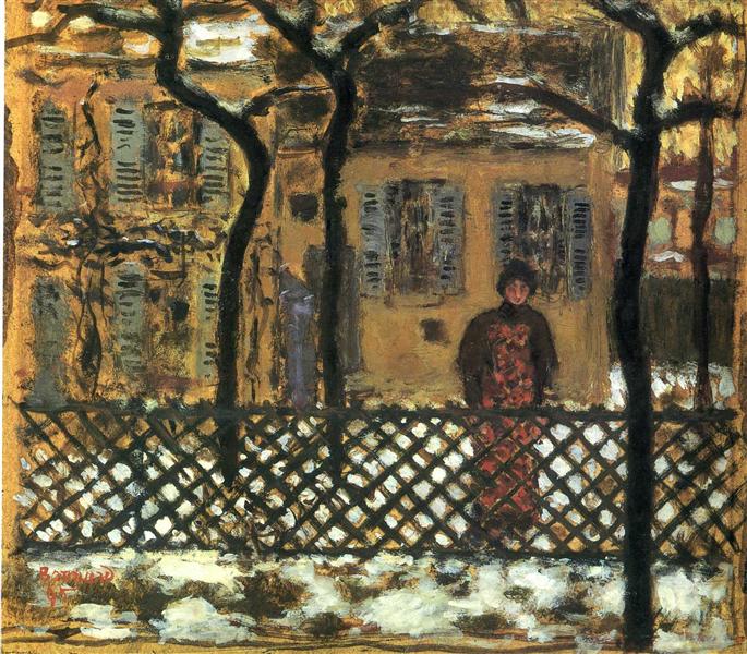 At the Fence, 1895 - Pierre Bonnard