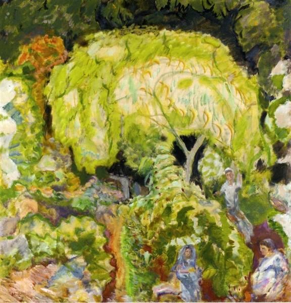 Landscape with Three Figures and Willow, 1912 - Pierre Bonnard