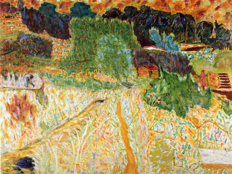 View from the Artist's Studio, Le Cannet, 1945 - Pierre Bonnard