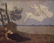 The Dream: "In his sleep he Saw Love, Glory and Wealth Appear to Him" - Pierre Puvis de Chavannes