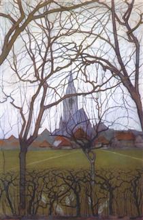 Village Church - Piet Mondrian