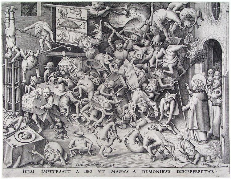 The same God so that he obtained of the Magus was by demons be pulled in pieces - Pieter Bruegel the Elder