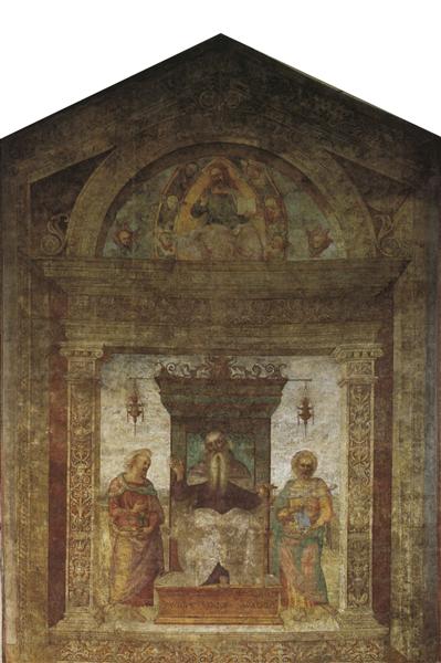 Lord and cherubs, 1508 - Pietro Perugino