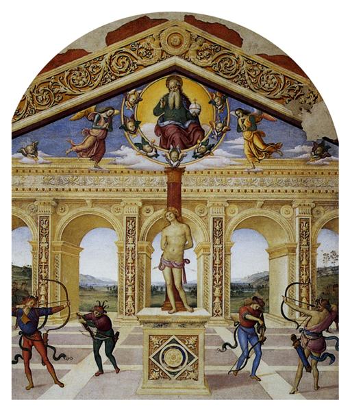 Martyrdom of St. Sebastian, 1505 - Perugino