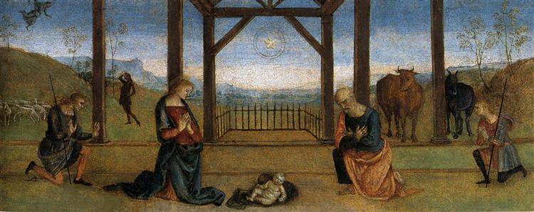 Pala di Corciano (Nativity), 1513 - Pietro Perugino