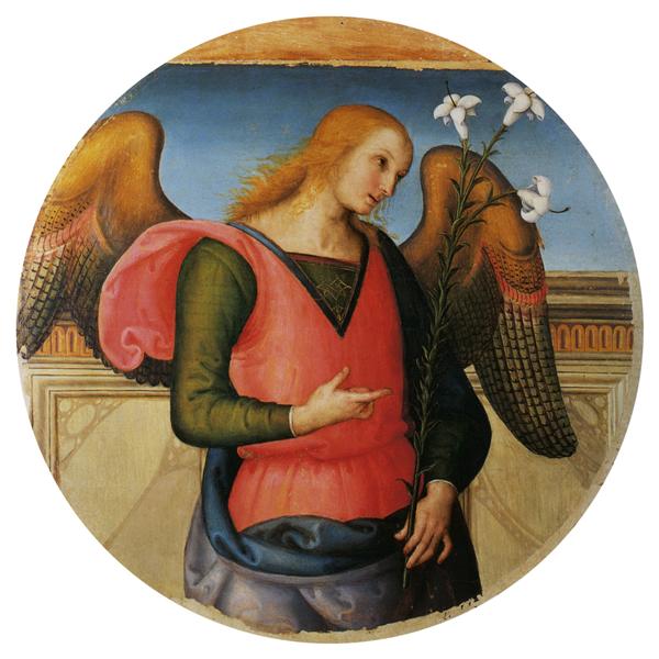Pala di Sant Agostino (Arcangel Gabriel), 1512 - 1523 - Perugino