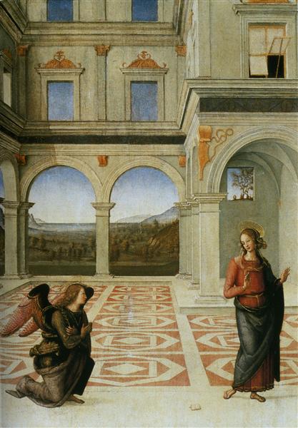 The Annunciation, 1497 - Perugino