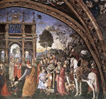 St Catherine's Disputation (detail) - Pinturicchio