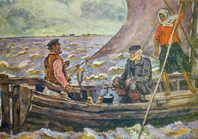 At the Ilmen lake, 1928 - Pyotr Konchalovsky