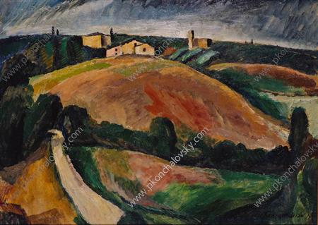 Landscape at Siena, 1912 - Pjotr Petrowitsch Kontschalowski
