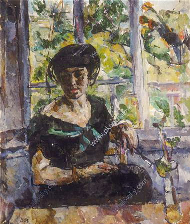 Портрет Паскар, 1923 - Пётр Кончаловский