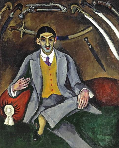 Portrait of the Painter, G. B. Yakulov, 1910 - Петро Кончаловський