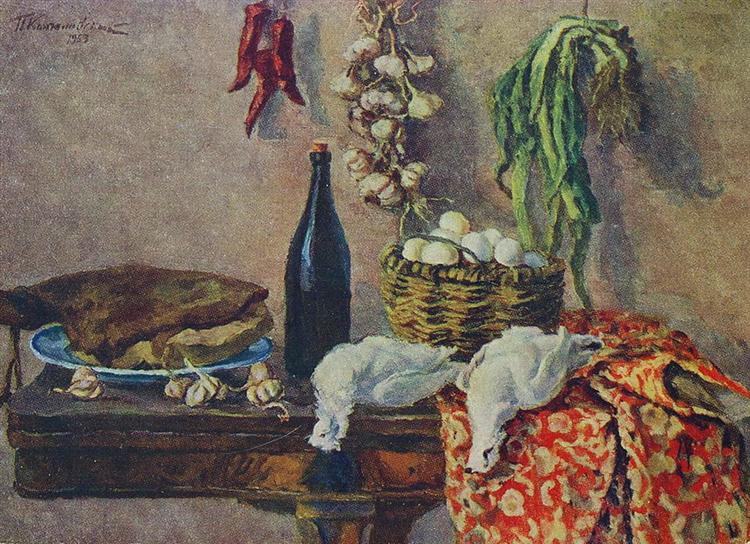 Still Life. White partridge., 1953 - Pjotr Petrowitsch Kontschalowski