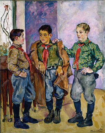 Three Spanish boys, 1938 - Pyotr Konchalovsky