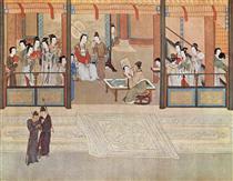 Spring morning in the Han Palace (View I, detail) - Цю Ин