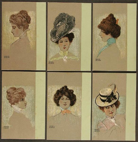 Portraits of Viennese Ladies, 1901 - Raphael Kirchner