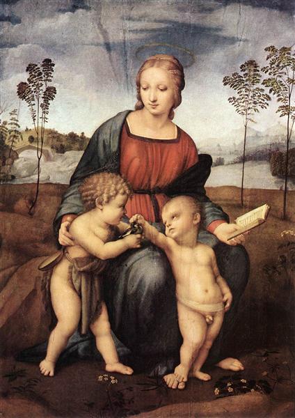 Мадонна з щигликом, c.1506 - Рафаель Санті