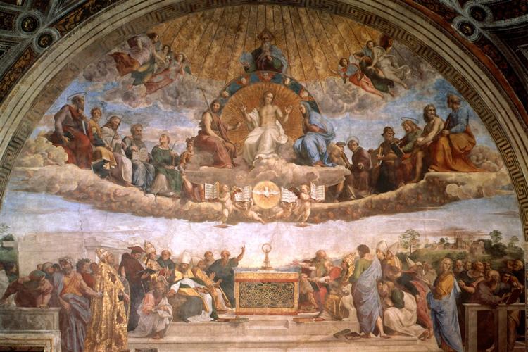 The Disputation of the Holy Sacrament, 1511 - Рафаэль Санти