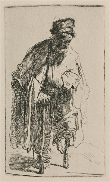 A Beggar with a Wooden Leg, 1630 - Rembrandt van Rijn