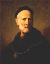Bearded Old Man Wearing a Brown Cloak, c.1631 - Jan Lievens 