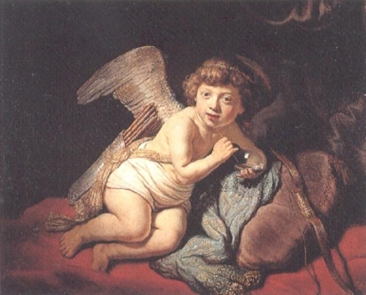Cupidon à la bulle de savon, 1634 - Rembrandt