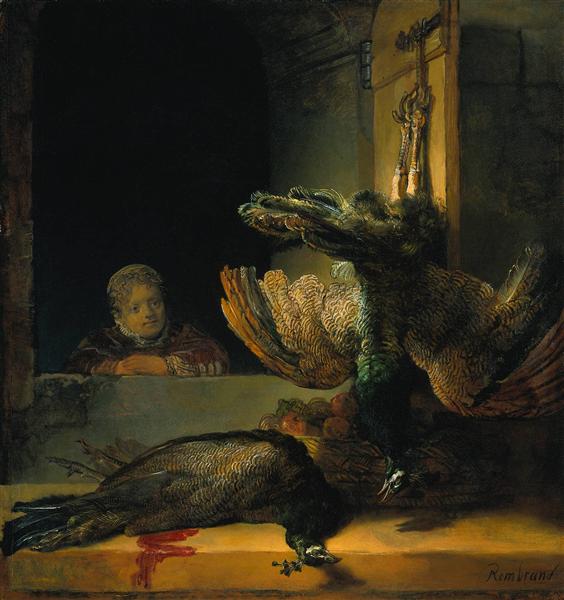 Nature morte avec des paons, 1636 - Rembrandt