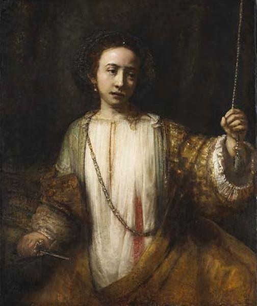 Lucretia, 1666 - 林布蘭