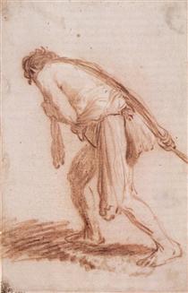 Homem Puxando uma Corda - Rembrandt