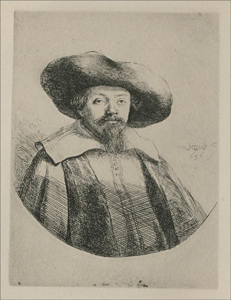 Samuel Menasseh Ben Israel, 1636 - Rembrandt van Rijn