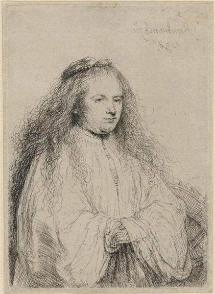 Saskia as St. Catherine, 1638 - Rembrandt van Rijn