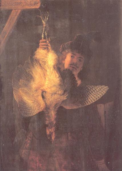 Self-portrait with Bittern, 1639 - 林布蘭