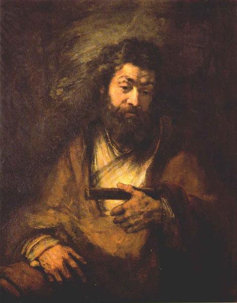 The Apostle Simon, 1661 - 林布蘭