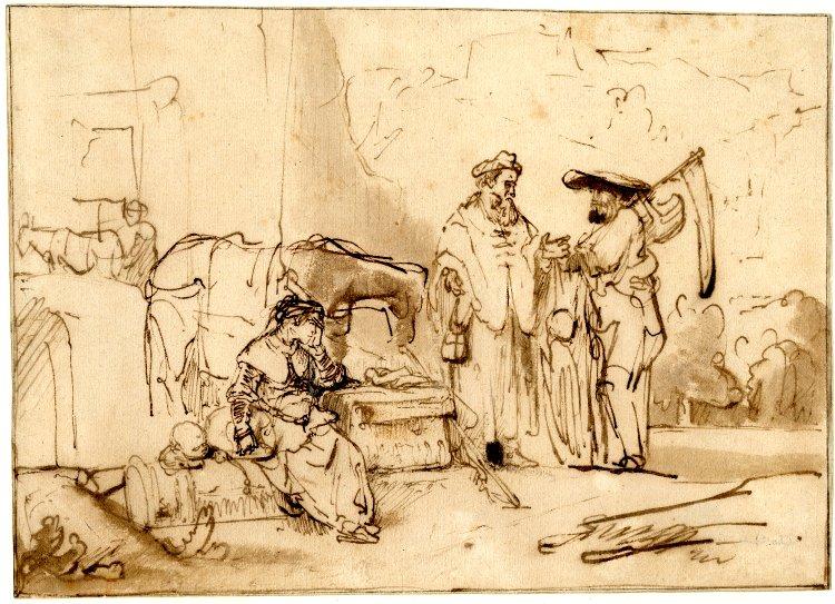 The man of Gibeah, 1646 - Рембрандт