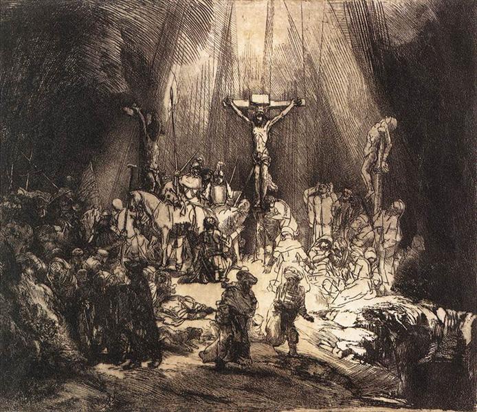 The Three Crosses, 1653 - Рембрандт