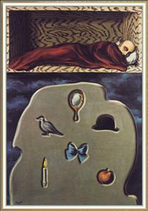 The reckless sleeper - Rene Magritte