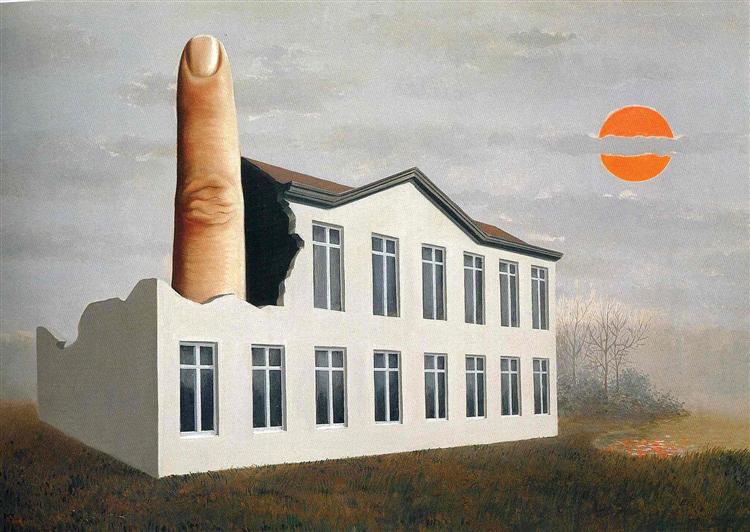 The revealing of the present, 1936 - Rene Magritte