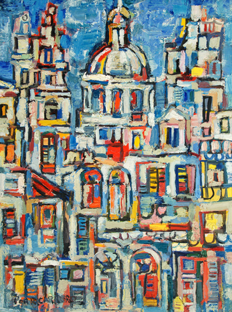 Landscape of Havana, 1961 - René Portocarrero