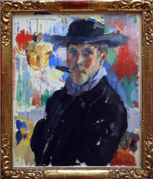 Self-portrait with Cigar, 1914 - Рік Воутерс