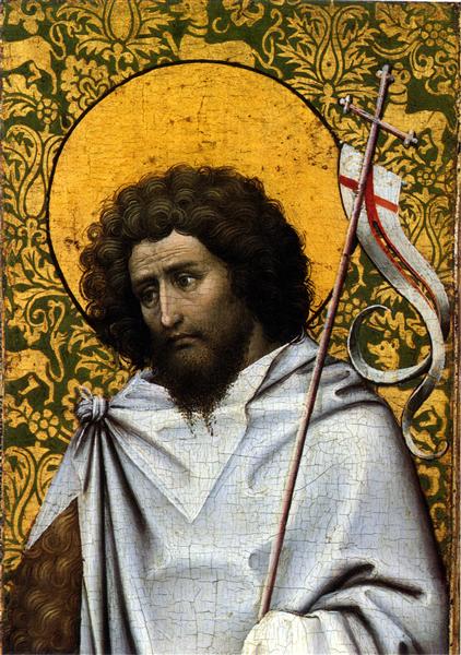 Saint John the Baptist, 1415 - Робер Кампен