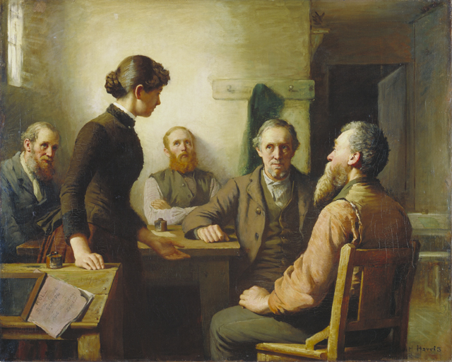 A Meeting of the School Trustees, 1885 - Robert Harris