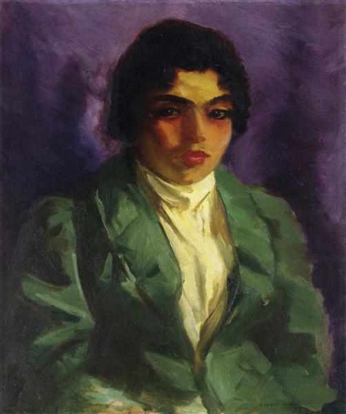 The Green Coat, 1919 - Robert Henri