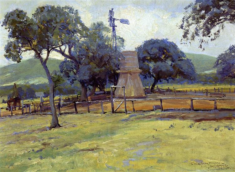 Windmill on Williams Ranch - Robert Julian Onderdonk
