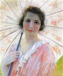 Lady with a Parasol - Robert Lewis Reid