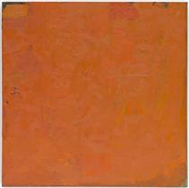 Untitled (Orange Painting) - Robert Ryman