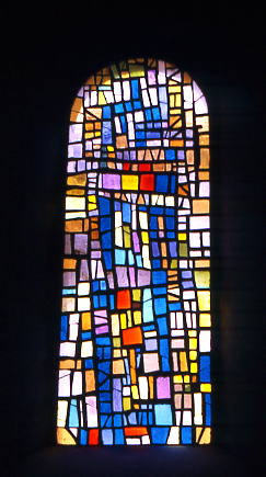 Eglise de Cornol (Suisse), vitrail, 1969 - Roger Bissière