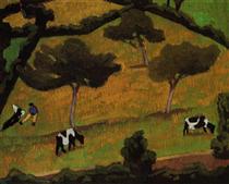 Cows in a Meadow - Roger de La Fresnaye