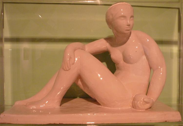 Seated nude, 1910 - Роже де ла Френе
