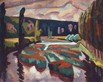 River with Poplars - Roger Fry
