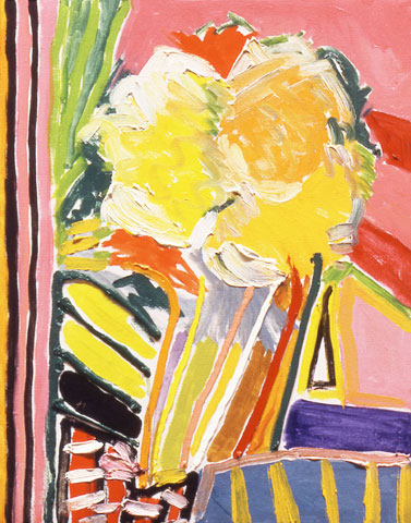 Pink Flower Painting, 1973 - Ронни Лэндфилд